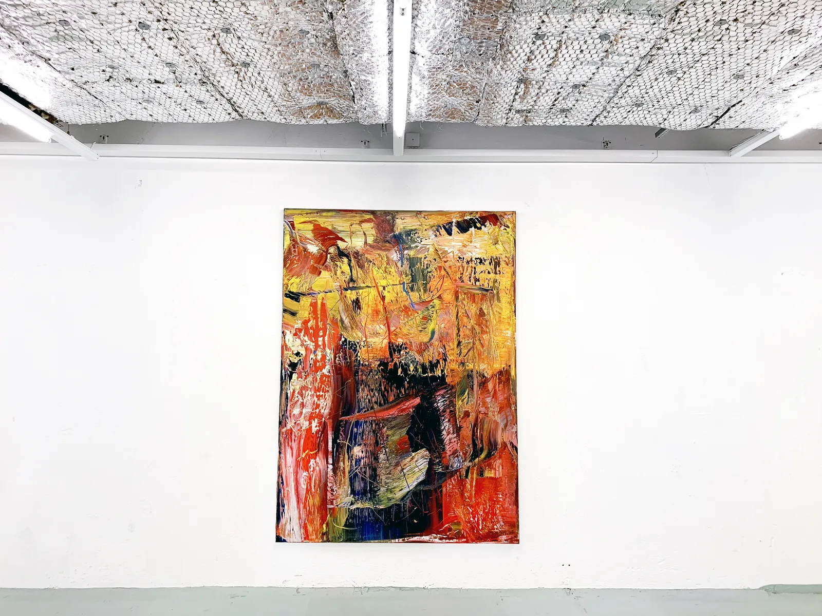 Installation view of Abstract Layers by Gustav Hjelmgren at Galleri Duerr, 2019