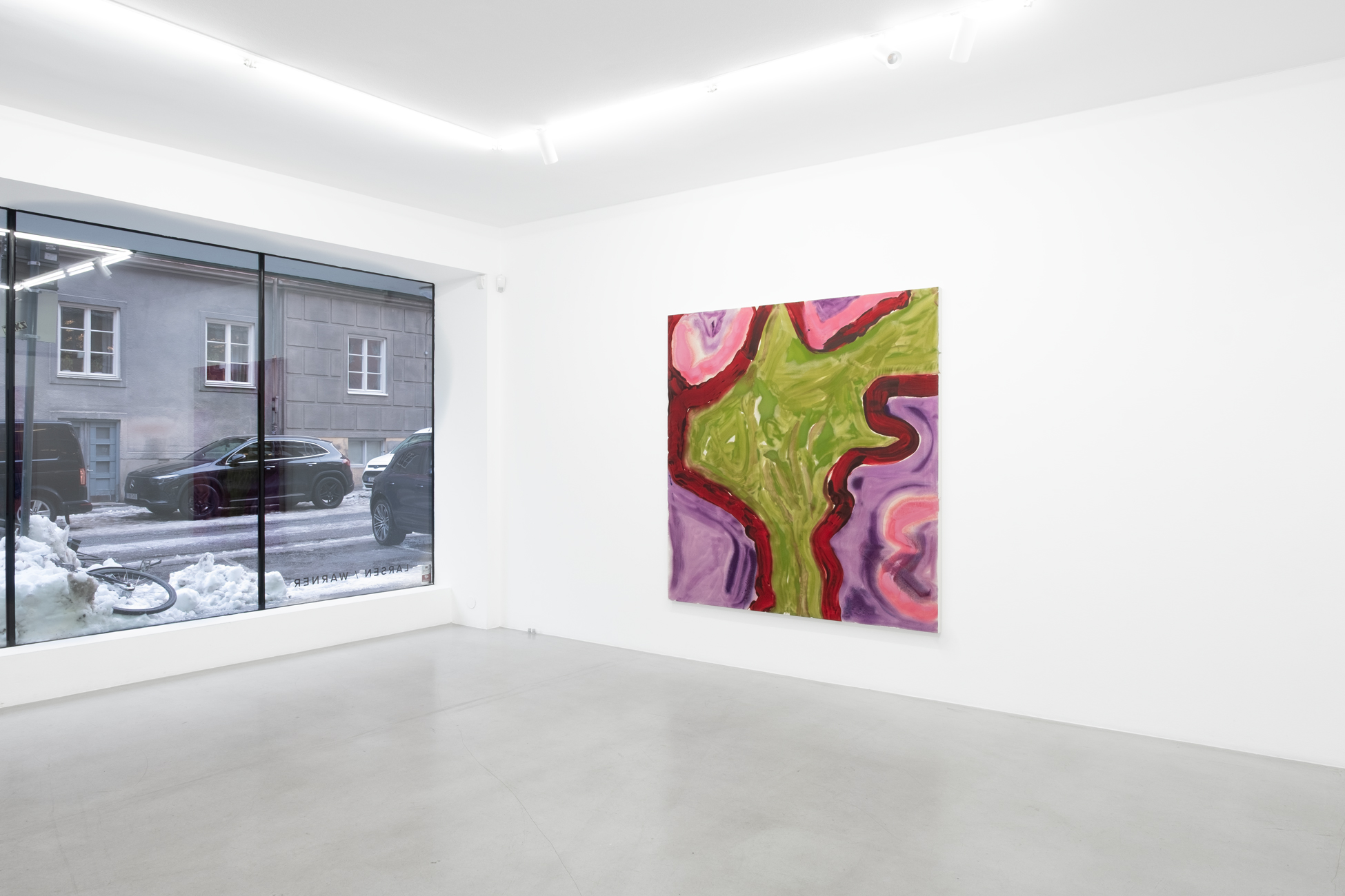 Installation view, Maitri — gallery window