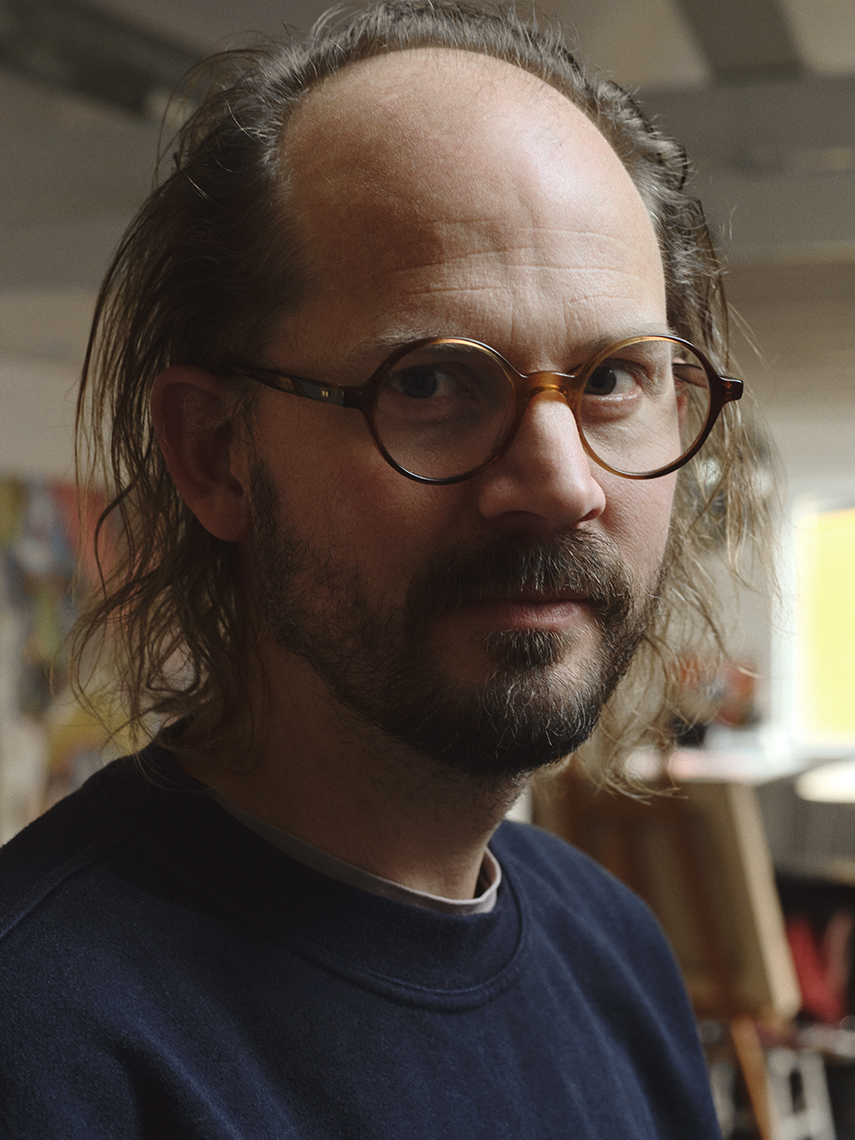 Gustav Hjelmgren in his Stockholm studio