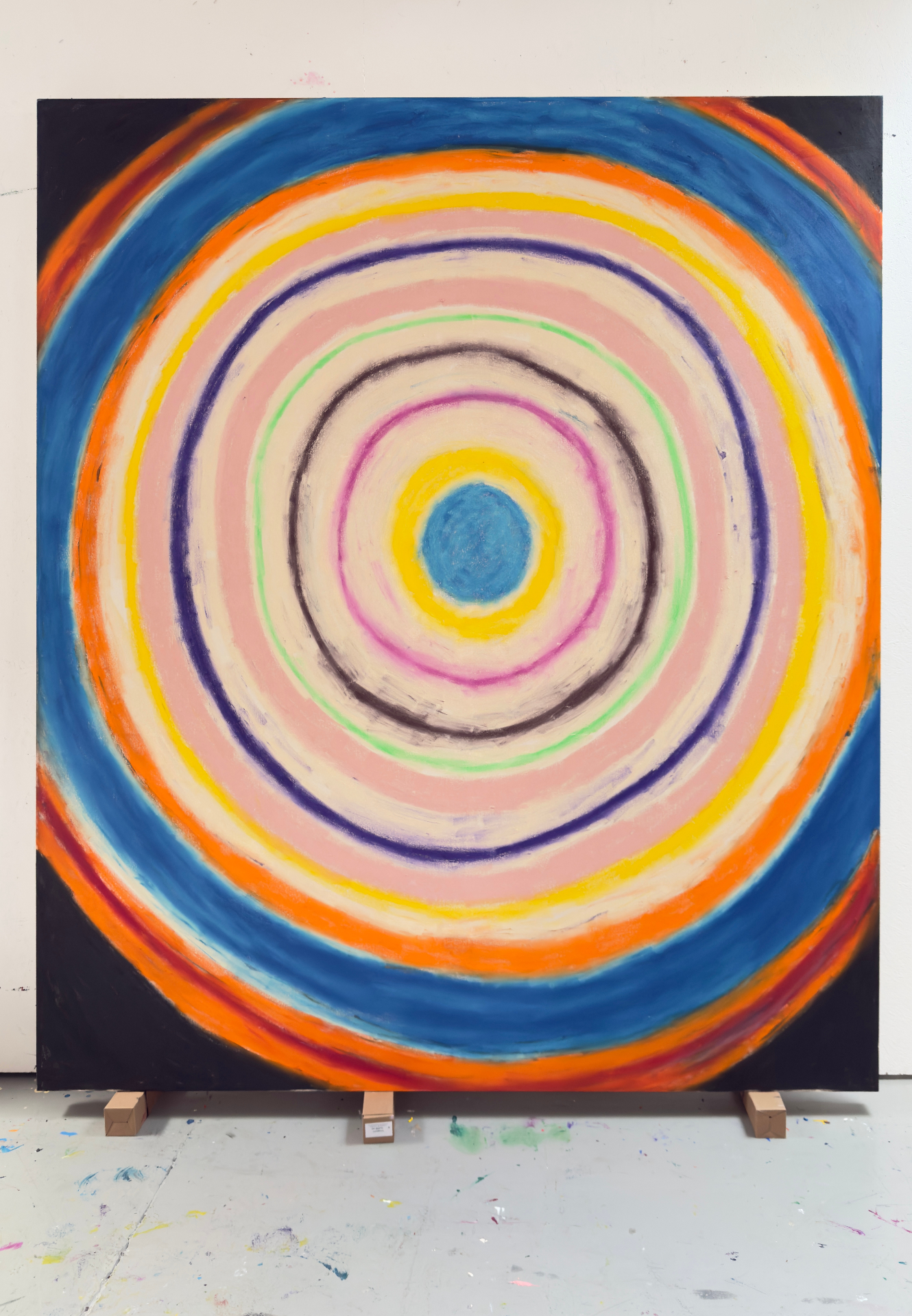 Presence #002 — concentric circular painting by Gustav Hjelmgren